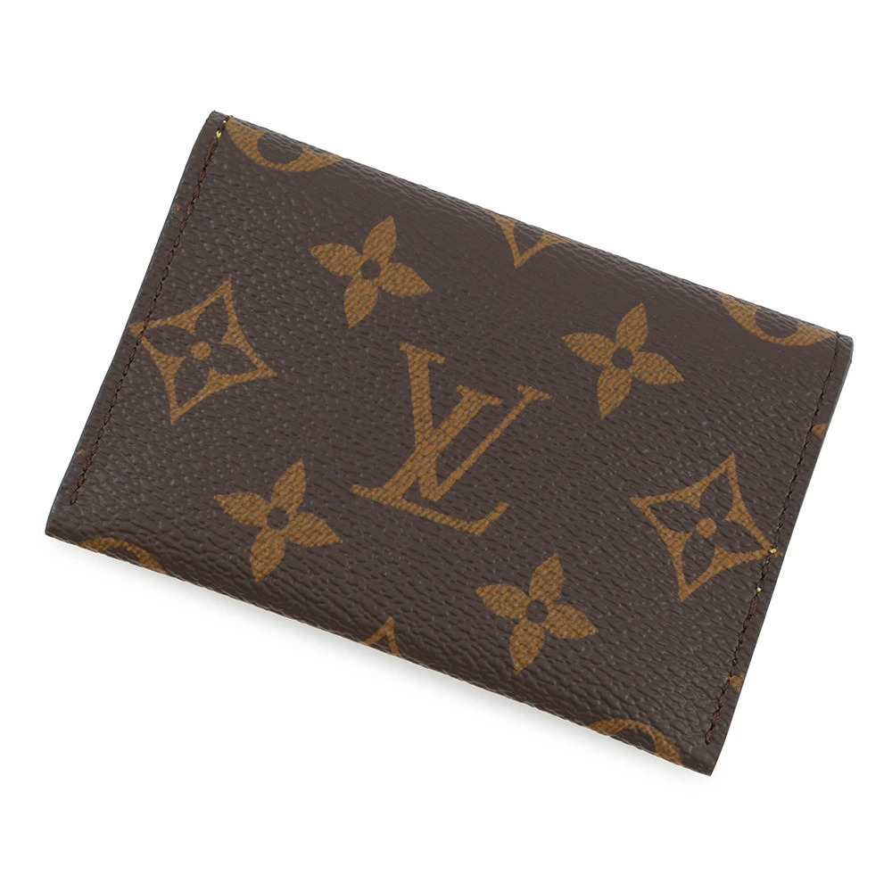 Louis Vuitton Monogram Porte Cartes Slim Card Case Wallet Brown Wallet